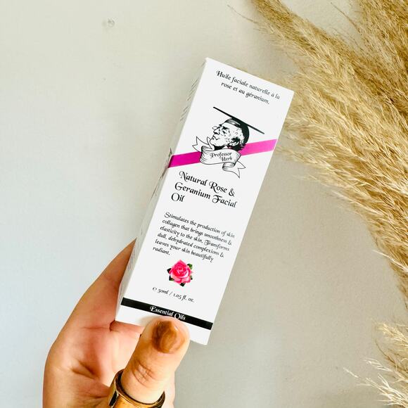 NEW SEPHORA Professor Herb Natural Rose & Geranium Facial Oil Skin Face Serum - Picture 2 of 7